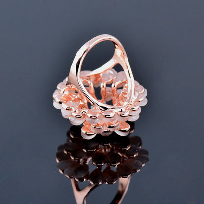 Blush Pink 3D Flower Ring