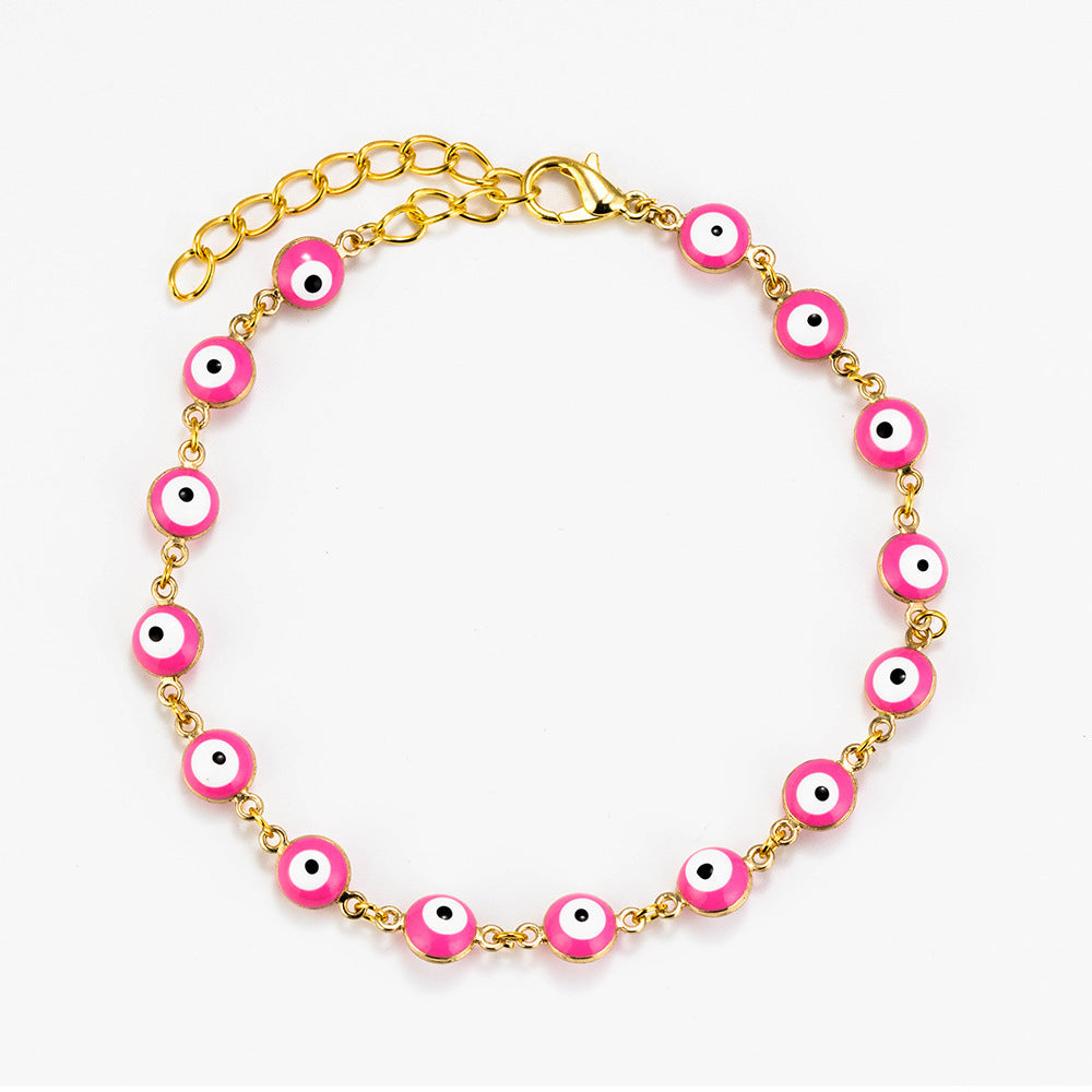 Gold Look Evil Eye Bracelet