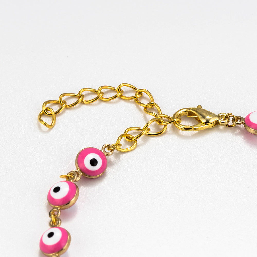 Gold Look Evil Eye Bracelet