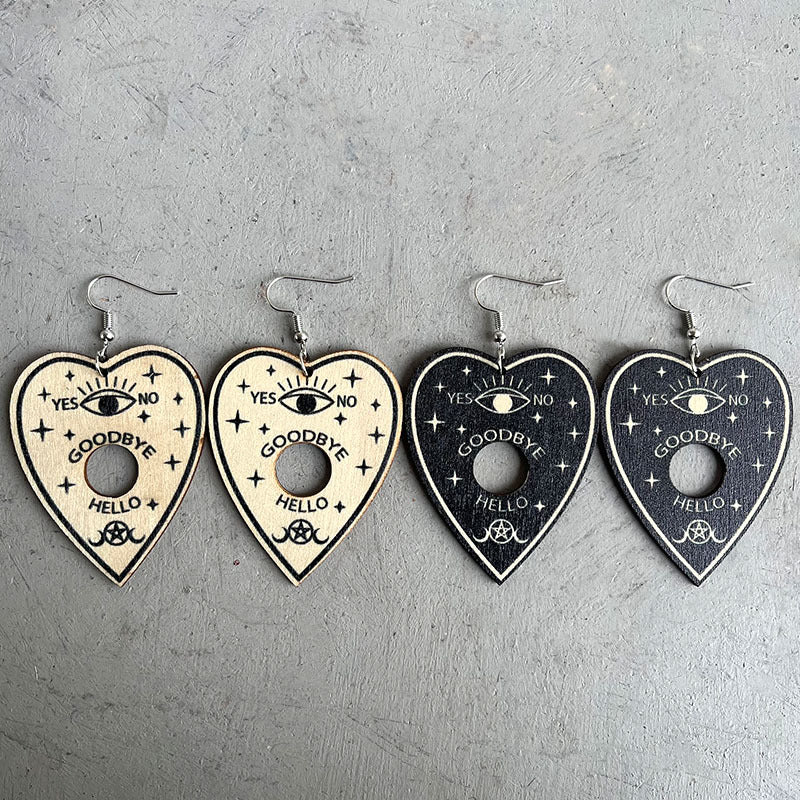 Wooden Planchette Earrings