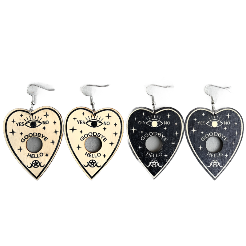 Wooden Planchette Earrings