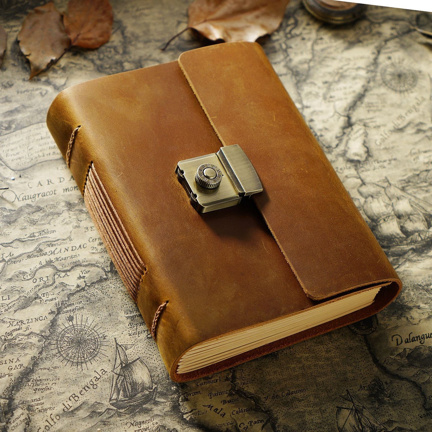 A5 Vintage Style Cowhide Journal