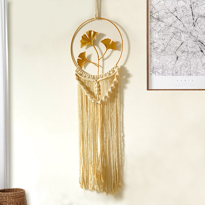 Handwoven Tapestry Scandi Home Lotus Dreamcatcher