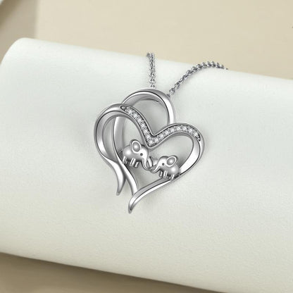 925 Silver Elephant Charm Necklace