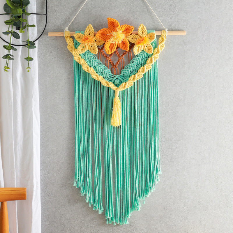 Green Woven Wall Hanging Dreamcatcher