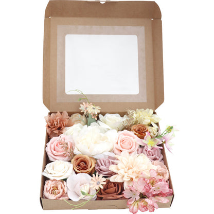 Pink Champagne Faux Flower Box