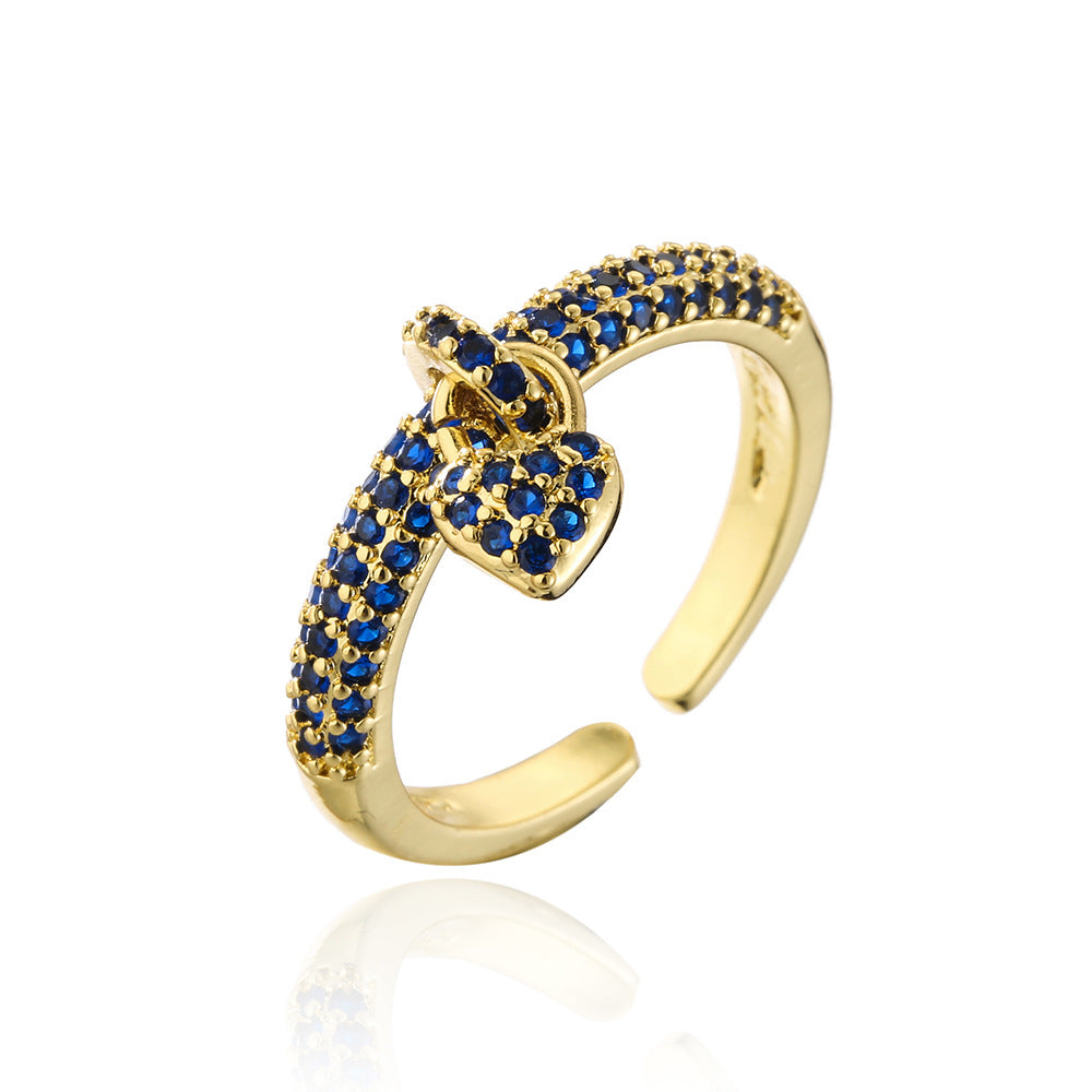 18K Gold Plated Lovers Ring