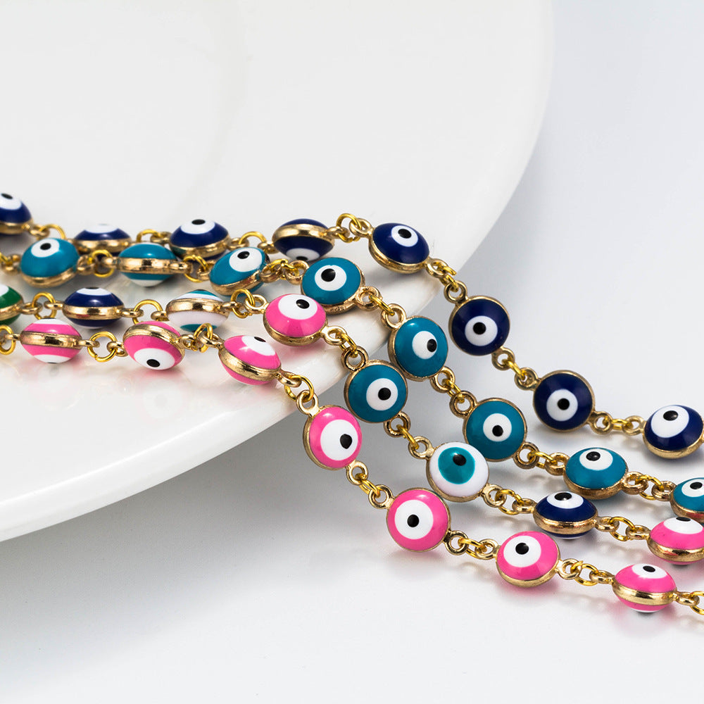 Gold Look Evil Eye Bracelet