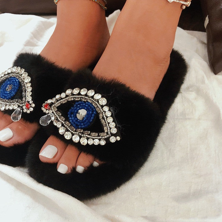 Evil Eye Slippers