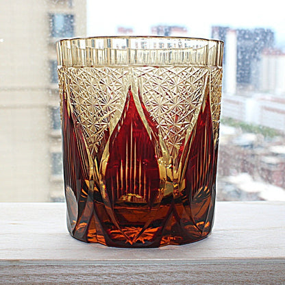 Hand Cut Crystal Glass Tumbler