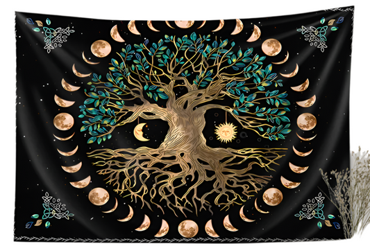 Tree of Life/Moon Phase Tapestry