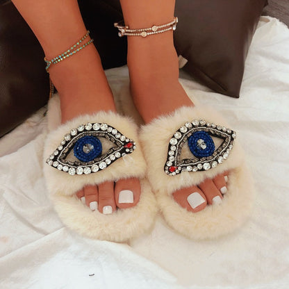 Evil Eye Slippers