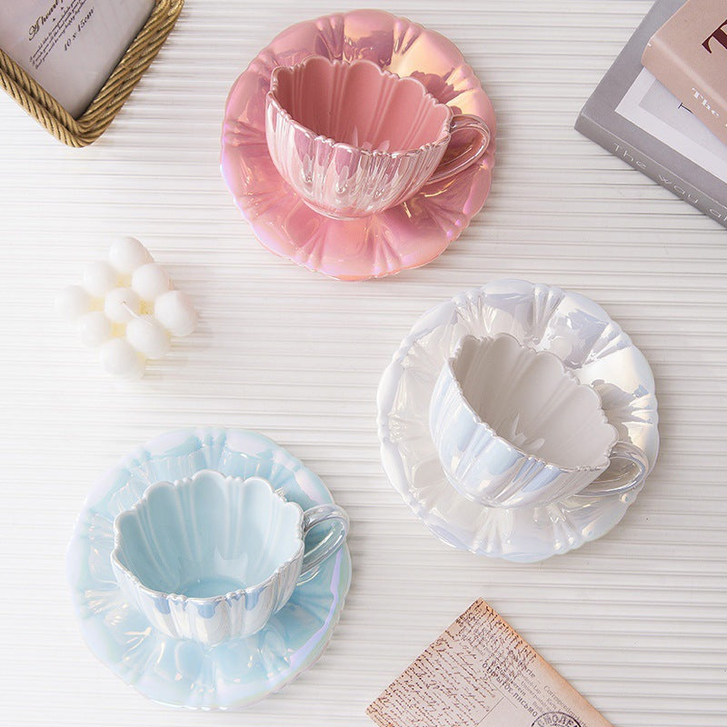 Pearlescent Shell Tea Cup