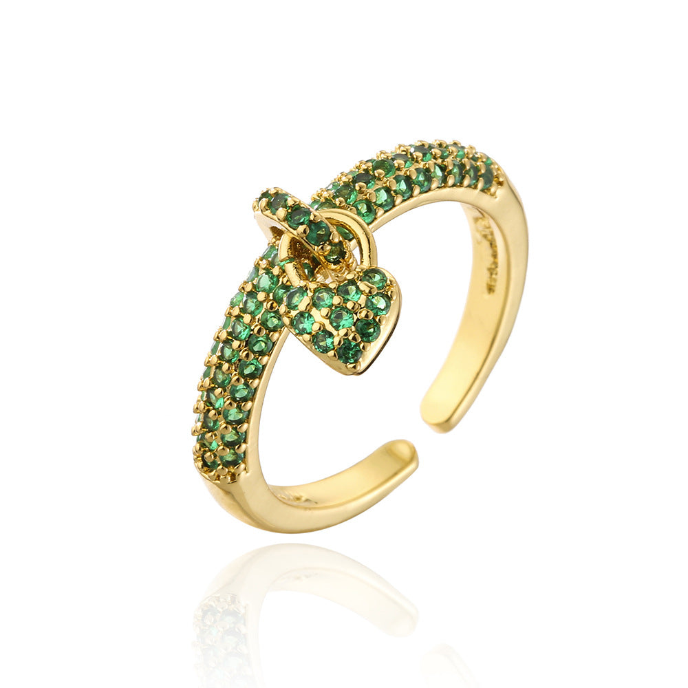 18K Gold Plated Lovers Ring