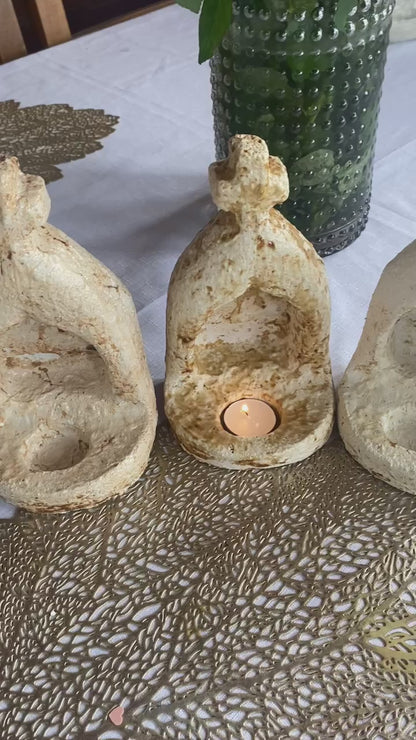 Handmade Church Altar Tea Light Holder/Tabletop Candle Holders